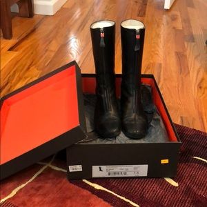 Bruno Magli Black Leather Boots